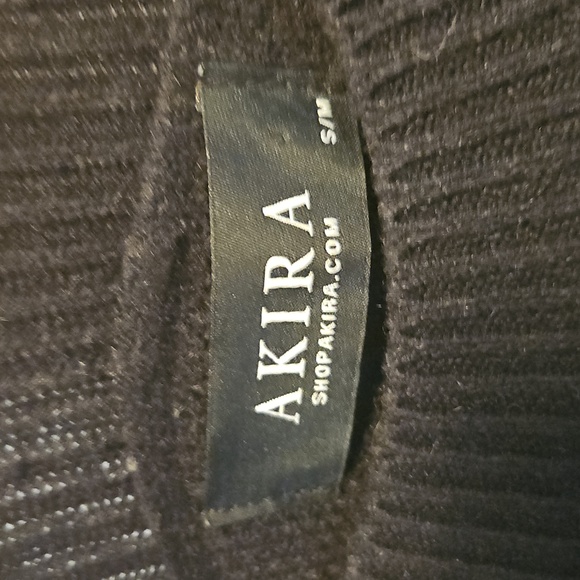 AKIRA Black Knit Sweater Womens S/M - Picture 4 of 6